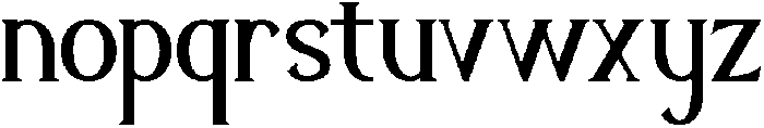 Nivoria otf (400) Font LOWERCASE