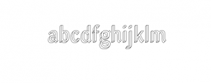 Niceto-Shadowline.ttf Font LOWERCASE