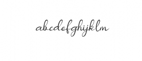 Nicollia-Italic.otf Font LOWERCASE