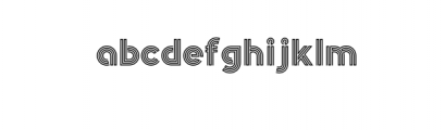 Nightlife-Bold.otf Font LOWERCASE