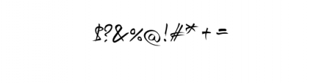 Nikola T. Free Hand Script Font OTHER CHARS
