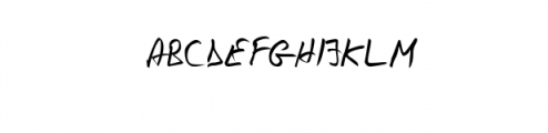 Nikola T. Free Hand Script Font UPPERCASE