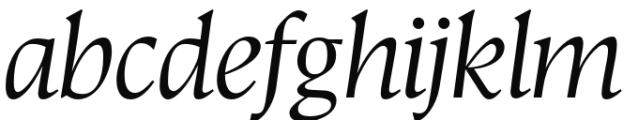 Nicholas Italic Font LOWERCASE