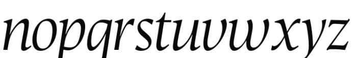 Nicholas Italic Font LOWERCASE