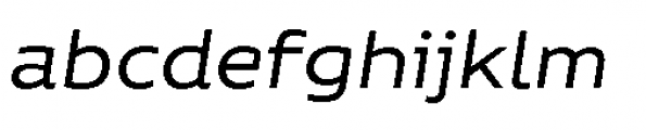 Niemeyer Regular Italic Font LOWERCASE