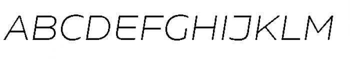Niemeyer Ultra Light Italic Font UPPERCASE
