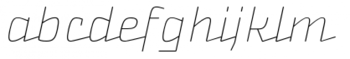 Nikaia Script Thin Font LOWERCASE