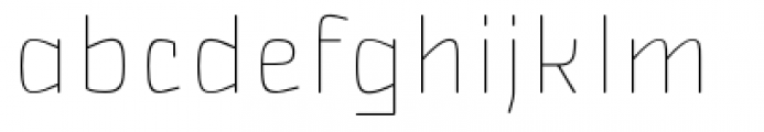 Nikaia Thin Font LOWERCASE