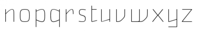 Nikaia Thin Font LOWERCASE