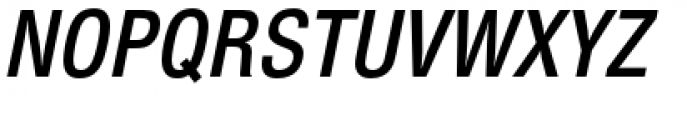 Nimbus Sans Novus Condensed Semi Bold Italic Font UPPERCASE