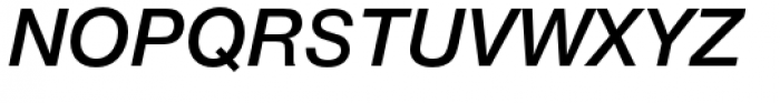Nimbus Sans Novus Semi Bold Italic Font UPPERCASE