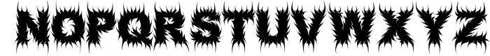NIGHTCROW - Deathmetal Font Font UPPERCASE