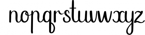 Nimbostratus. Handwritten Font Font LOWERCASE