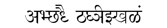 NIRI HINDI  Normal Font UPPERCASE