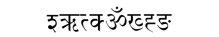 NIRVANU HINDI Normal Font OTHER CHARS