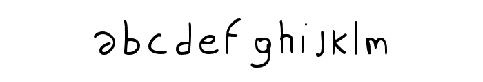 NISCRIPT-Regular Font LOWERCASE
