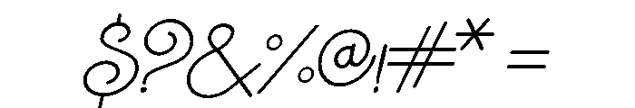 Niagara Faults Italic Font OTHER CHARS