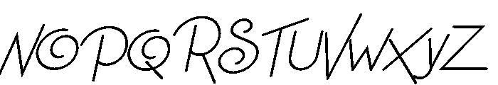 Niagara Faults Italic Font UPPERCASE
