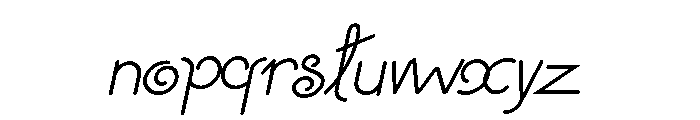 Niagara Faults Italic Font LOWERCASE