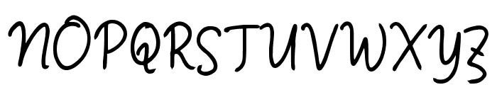 Niamoy Script Font UPPERCASE