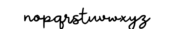 Niamoy Script Font LOWERCASE