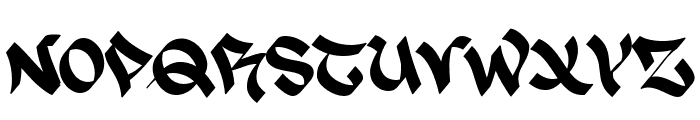 Nibz Font UPPERCASE