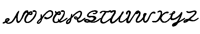 Nice Gourmet Trial Script Font UPPERCASE
