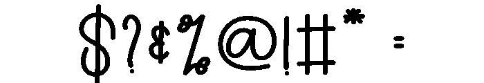 Nice1 Font OTHER CHARS