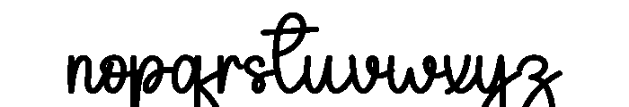 Nice1 Font LOWERCASE