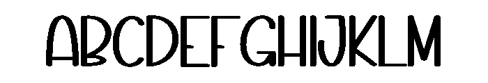 Nicetime Font UPPERCASE