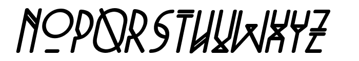 Niewe-BoldItalic Font LOWERCASE
