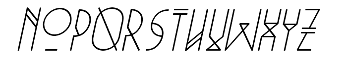 Niewe-Italic Font LOWERCASE