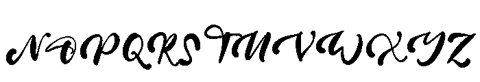 Nigel Mark Font UPPERCASE