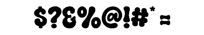 Night Bubble Regular Font OTHER CHARS