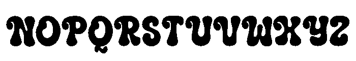 Night Bubble Regular Font UPPERCASE