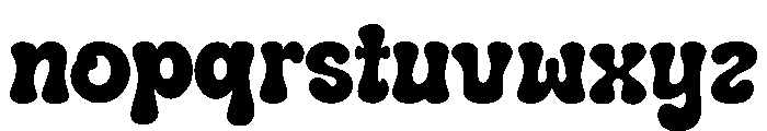 Night Bubble Regular Font LOWERCASE