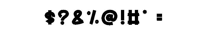 Night Camping Font OTHER CHARS