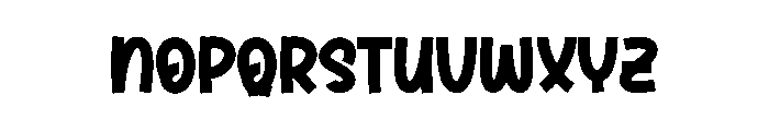 Night Camping Font UPPERCASE