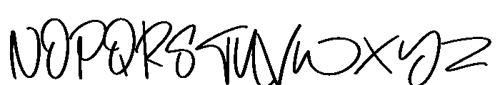 Night House1 Font UPPERCASE