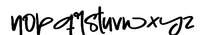 Night House1 Font LOWERCASE