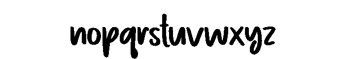 Night Light2 Font LOWERCASE