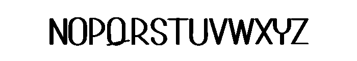 Night London Font LOWERCASE