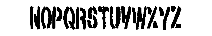 Night Operation Font LOWERCASE