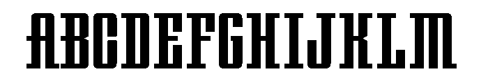 Night Train 315 Regular Font UPPERCASE