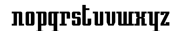 Night Train 315 Regular Font LOWERCASE