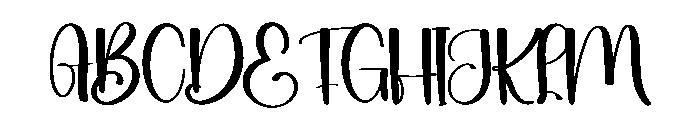 Night Vacation Font UPPERCASE