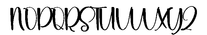 Night Vacation Font UPPERCASE