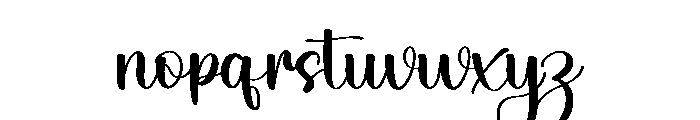 Night Vacation Font LOWERCASE