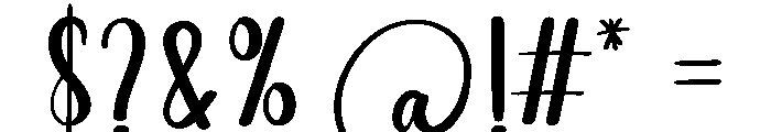 Night Valentine Font OTHER CHARS