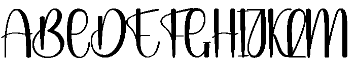 Night Valentine Font UPPERCASE